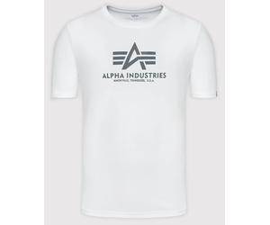 Alpha Industries Basic Reflective Print T-Shirt, blanc, taille S pour homme