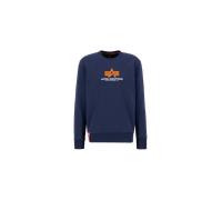 Alpha Industries Basic Rubber Sweatshirt pour homme Taille 2XL - Bleu foncé