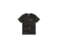 Alpha Industries Basic Small Logo Camo T-Shirt pour homme Taille 3XL - Noir Camouflage
