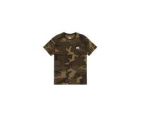 Alpha Industries Basic Small Logo Camo T-Shirt pour homme Taille M - Camouflage Vert olive