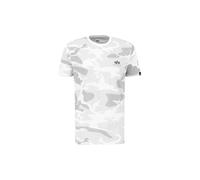 Alpha Industries Basic Small Logo Camo T-Shirt pour homme Taille S - Camouflage Blanc