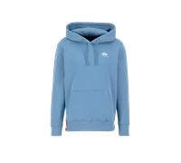 Alpha Industries Basic Small Logo Hoodie pour homme Taille S - Bleu