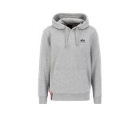 Alpha Industries Basic Small Logo Hoodie pour homme Taille S - Gris