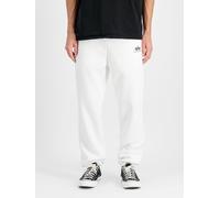 Alpha Industries Basic Small Logo II Jogger Pantalon de jogging pour homme Taille S - Blanc