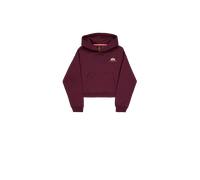 Alpha Industries Basic Small Logo Loose Hoodie pour femme Taille S - Rouge