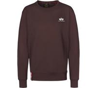 Alpha Industries Basic Small Logo Sweat-Shirt pour Homme, Opaque, Hunter Brown, XL