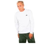 Alpha Industries Basic Small Logo Sweat-Shirt pour Homme White