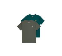 Alpha Industries Basic Small Logo T-Shirt 2 Pack pour homme Taille M -