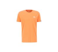 Alpha Industries Basic Small Logo T-Shirt pour homme Taille L - Orange