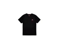 Alpha Industries Basic Small Logo T-Shirt pour homme Taille M - Noir / Magenta