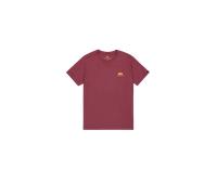 Alpha Industries Basic Small Logo T-Shirt pour homme Taille S - Bourgogne Rouge