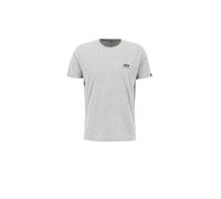 Alpha Industries Basic Small Logo T-Shirt pour homme Taille XS - Gris