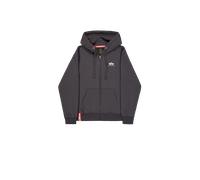 Alpha Industries Basic Small Logo Zip Hoodie pour homme Taille S - Gris