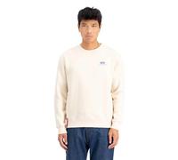 Alpha Industries Basic Small Logo Sweatshirt pour homme Taille XS - Blanc