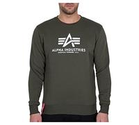 Alpha Industries Basic Sweatshirt pour Homme Dark Olive