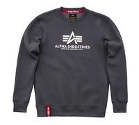 Alpha Industries Basic Big Logo Sweatshirt pour homme Taille M - Gris foncé