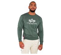 Alpha Industries Basic Sweatshirt pour Homme Sweater, Vintage Green