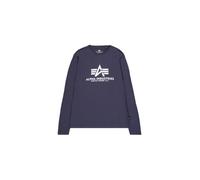 Alpha Industries Basic Big Logo Longsleeve Manches longues pour homme Taille L - Bleu marine