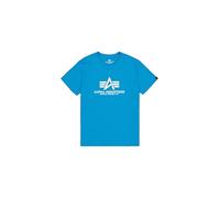 ALPHA INDUSTRIES T-Shirt bleu clair / blanc, Taille L