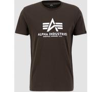 Alpha Industries Basic T-Shirt, noir-vert, taille S pour homme