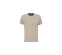 Alpha Industries Basic T Small Logo pour Hommes Vintage Sand L