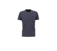 Alpha Industries Basic Small Logo T-Shirt pour homme Taille XL - Gris foncé/Noir