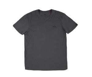 Alpha Industries Basic T Small Logo T-Shirt / Unisexe Greyblack/Black XL