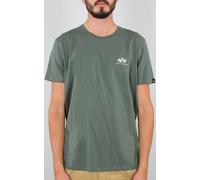 Alpha Industries Basic T Small Logo T-Shirt, vert, taille XS pour homme