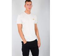 Alpha Industries Basic T Small Logo T-Shirt, Vintage White, XL Homme