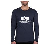 Alpha Industries Basic T - T-Shirt Manches Longues pour Hommes Navy