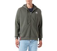 Alpha Industries Basic Sl Full Zip Sweatshirt Vert L Homme