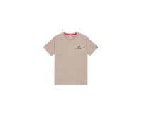 Alpha Industries Camo Logo Puff Print Backprint T-Shirt pour homme Taille 2XL - Beige