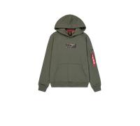 Alpha Industries Camo Panel Hoodie pour homme Taille M - Vert