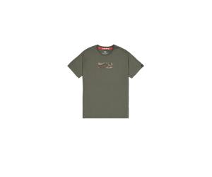 Alpha Industries Camo Panel T-Shirt pour homme Taille M - Vert