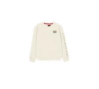 Alpha Industries Camo Sleeve Sweatshirt Beige S Homme