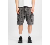Alpha Industries Canvas Acid Shorts pour homme Noir
