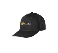 Alpha Industries Alpha Label Trucker Cap Couvre-chefs pour homme Taille onesize - Noir