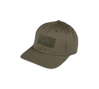 Alpha Industries Velcro Cap Couvre-chefs pour homme Taille onesize - Vert foncé