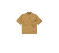 ALPHA INDUSTRIES Chemise 'Aloha Safari' moutarde / violet, Taille L