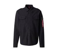 ALPHA INDUSTRIES Chemise 'Dragon' olive / orange / noir / blanc, Taille S