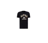 Alpha Industries College Camo T-Shirt pour homme Taille 3XL - Noir