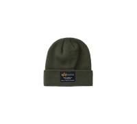 Alpha Industries Crew Beanie Couvre-chefs pour homme Taille onesize - Vert foncé