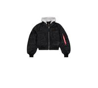 Alpha Industries CWU-45/P Hooded Vestes Bombers pour femme Taille S - Noir