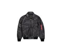 Alpha Industries CWU-45/P Leather Heritage Vestes Bombers pour homme Taille 2XL - Noir
