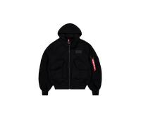 Alpha Industries CWU Zip Hood Wool Vestes pour homme Taille S - Noir