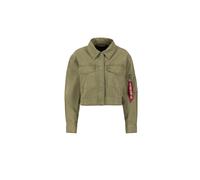 Alpha Industries Deck Cropped Vestes pour femme Taille L - Vert olive