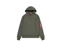 Alpha Industries Embroidery Hoodie pour homme Taille S - Vert