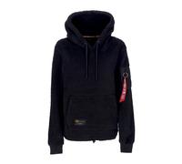Alpha Industries, Femme, Sweatshirts et sweats à capuche, Noir, Taille: 40 FR Sweat à capuche Sherpa noir avec poche zippée