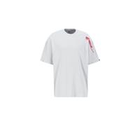 Alpha Industries Flock Logo T-Shirt pour homme Taille 2XL - Gris