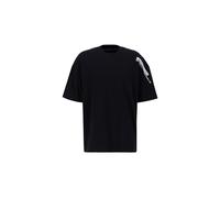 Alpha Industries Flock Logo T-Shirt pour homme Taille L - Noir